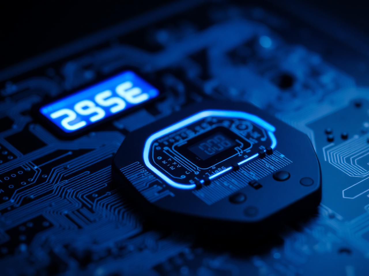 Precision weighing sensor electronics with blue glow